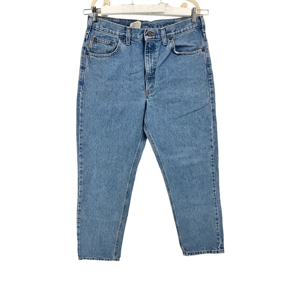 Vintage Carhartt‎ Jeans Fits 34x30 Blue Denim Straight Fit Work Pants  Grunge